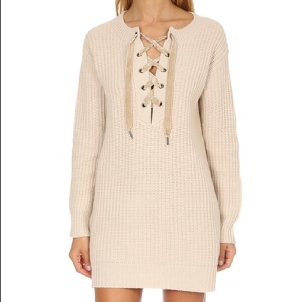 NWT Rails Nicole Sweater Dress Tan size Small